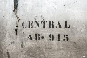 Ligne Maginot - SOUFFLENHEIM (II / 23° RIF) - (Abri) - L'emplacement du central téléphonique
Avec peint sur le mur l'indicatif téléphonique de l'abri
