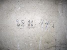 Ligne Maginot - SOUFFLENHEIM (II / 23° RIF) - (Abri) - Graffiti 28/11/44 (dans chambre d'officier 1er étage)