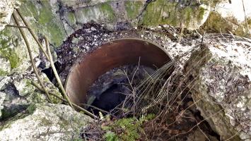 Ligne Maginot - SCHMELTZBACH EST - (Casemate d'infanterie - Double) - La cloche GFM ferraillée coté Ouest