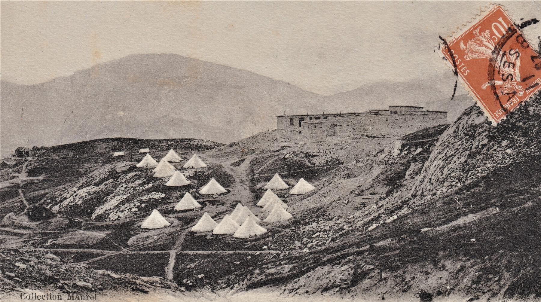 Ligne Maginot - CAMP DE RESTEFOND - (Casernement) - Camp de Restefond (alt. 2400 m) - Noter que la photo est inversée par rapport à la précédente. Tirage dans le mauvais sens ? - Inconnu - Cartes Maurel