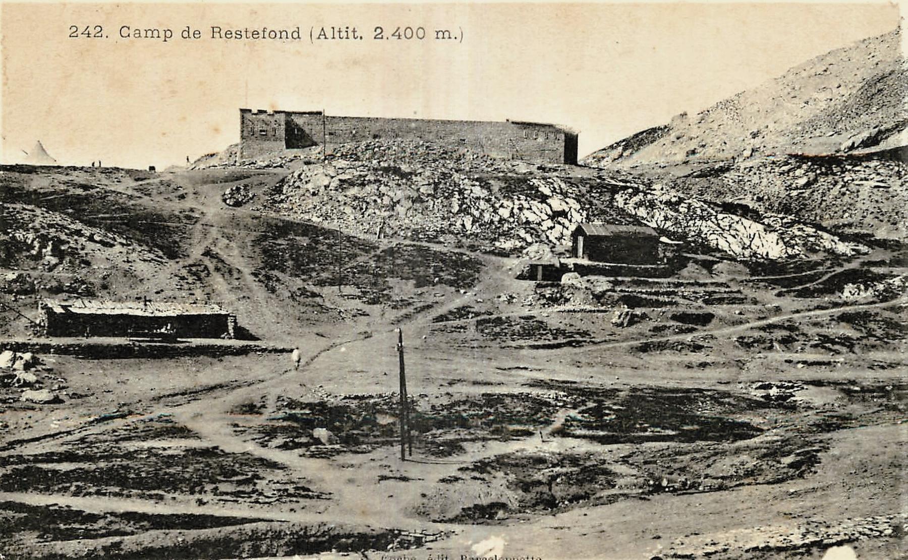 Ligne Maginot - CAMP DE RESTEFOND - (Casernement) - Col de Restefond - Inconnu
