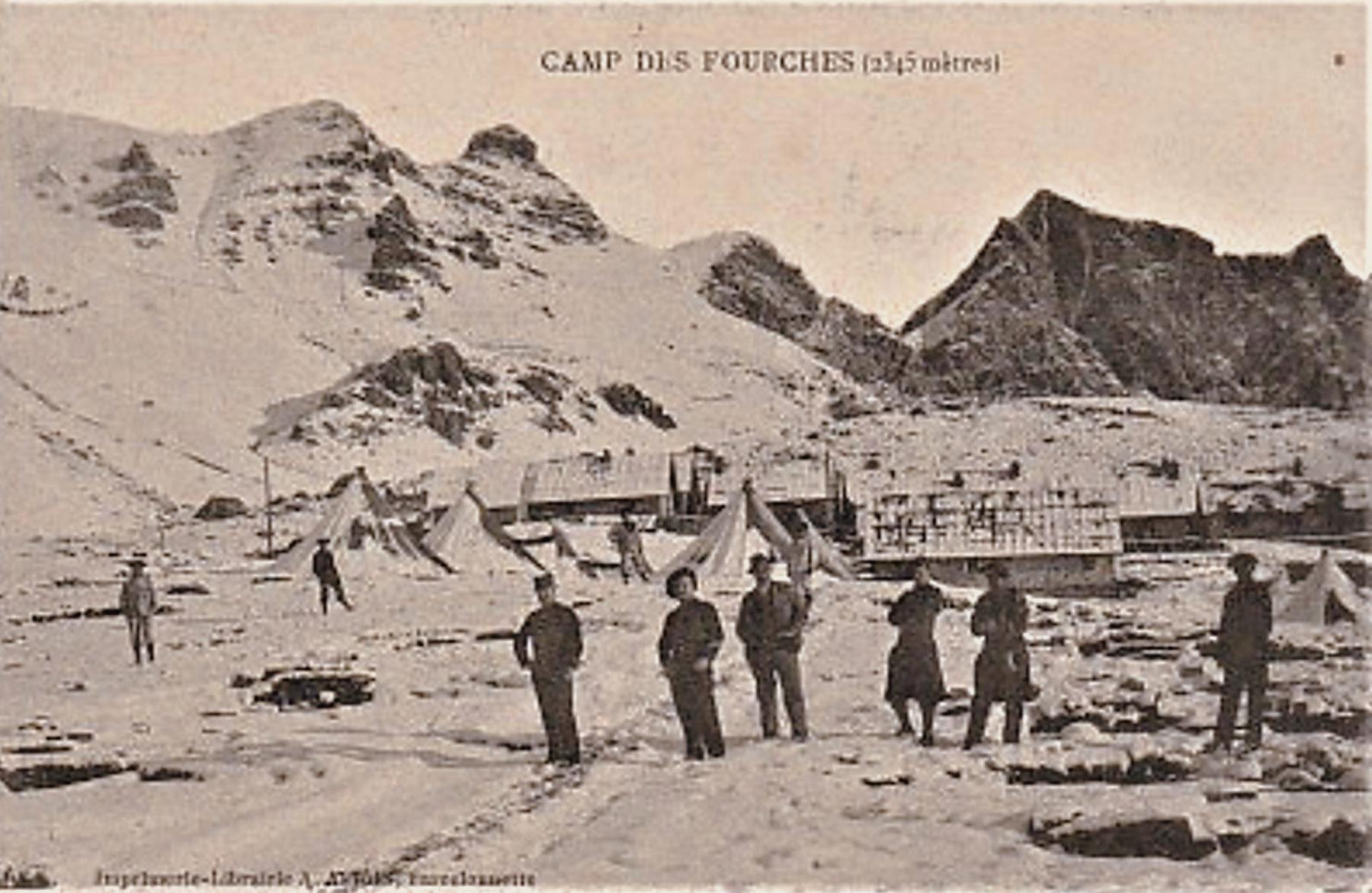 Ligne Maginot - FOURCHES - (Casernement) - Camp des Fourches (alt. 2245 m) - Inconnu - Editeur : Imprimerie Astoin, Barcelonnette