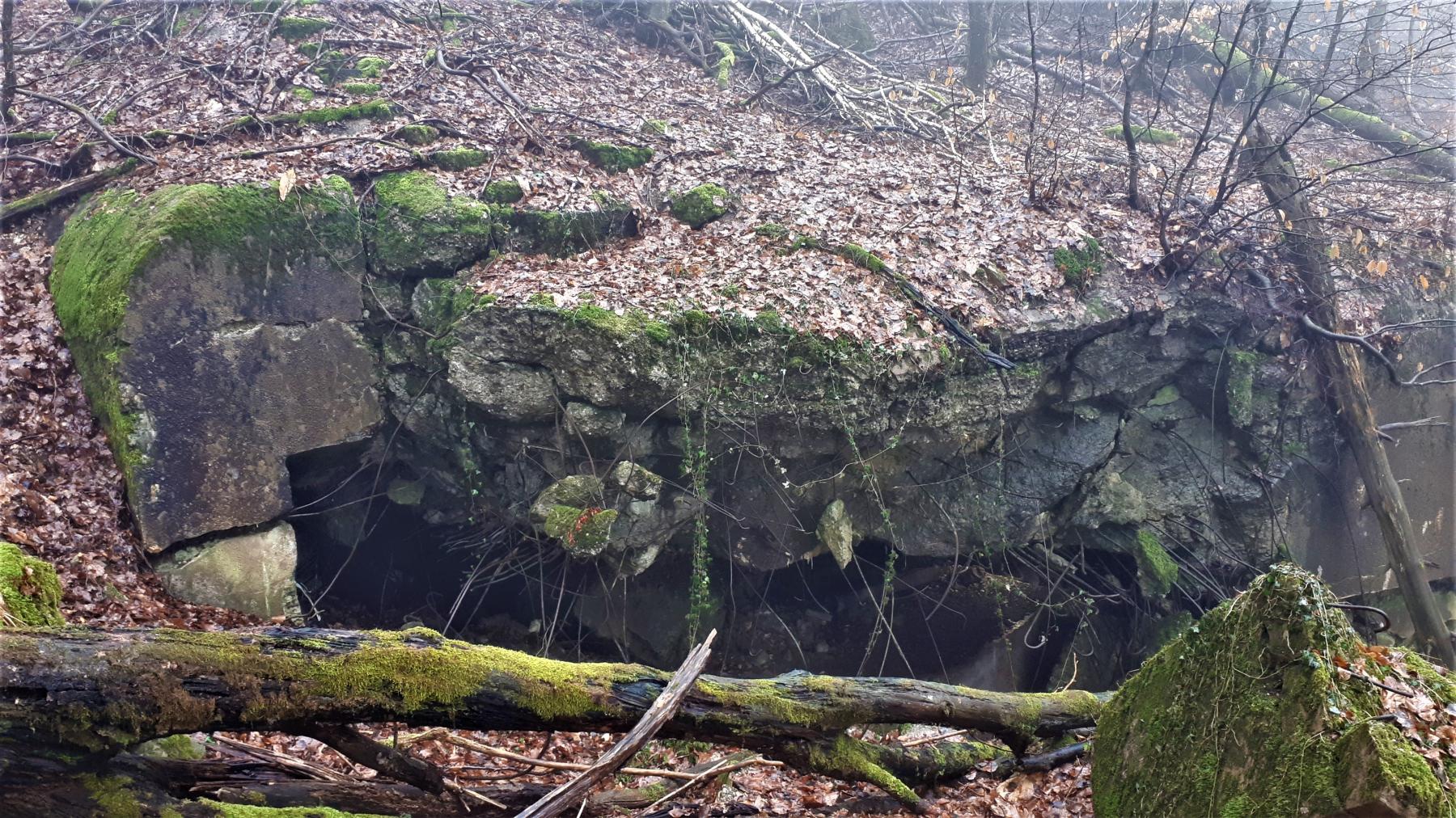 Ligne Maginot - HOCHWALD C8 - (Casemate d'infanterie) - Vue de la façade au niveau de l'entrée - Gregory Fuchs