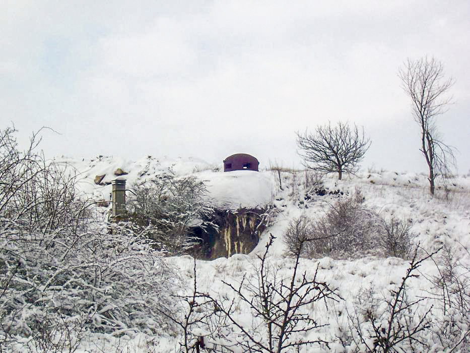 Ligne Maginot - PETIT REDERCHING - (Abri) - Le coffre est sous la neige - JM57