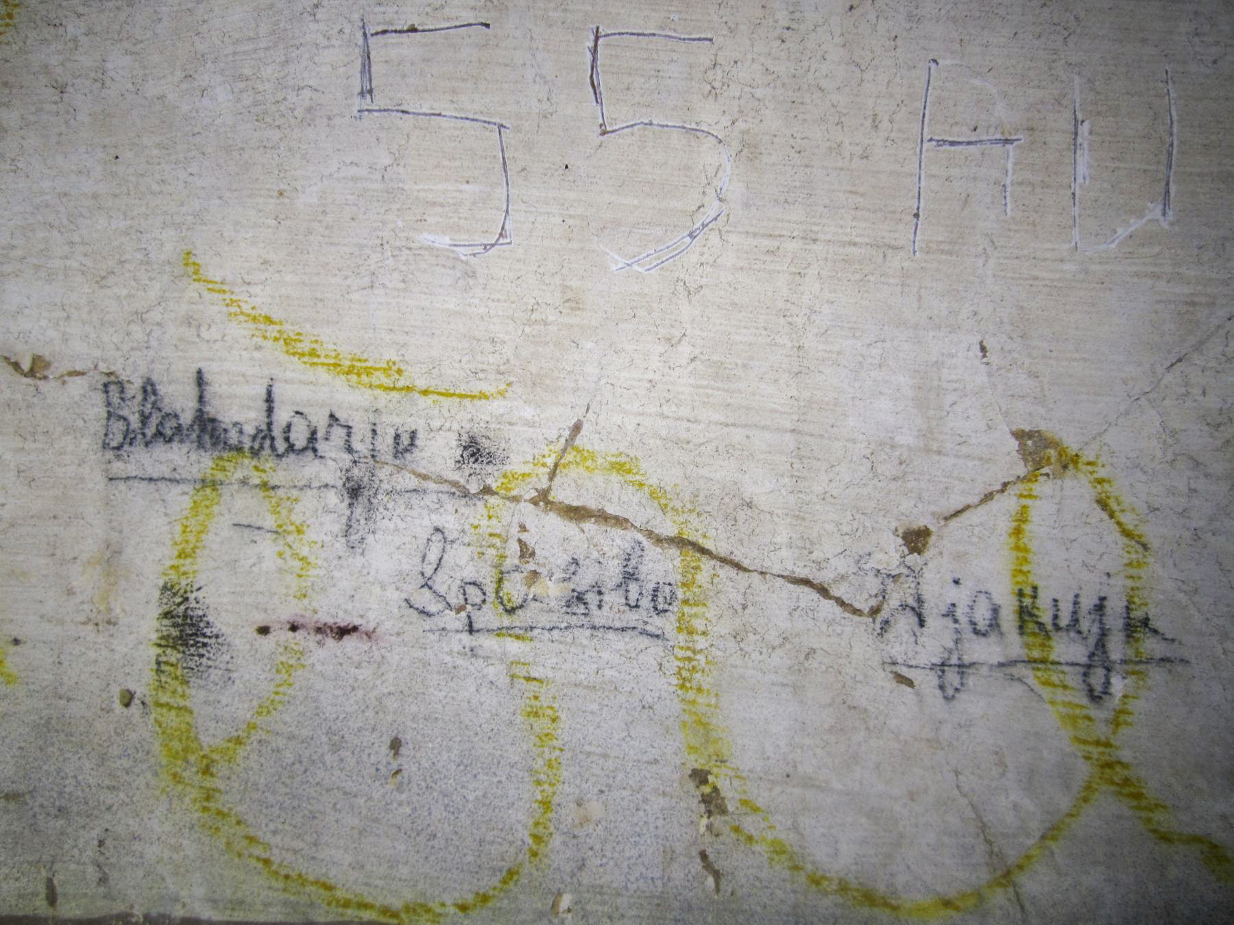 Ligne Maginot - PETIT REDERCHING - (Abri) - Graffiti d'un prisonnier soviétique - Gregory Fuchs