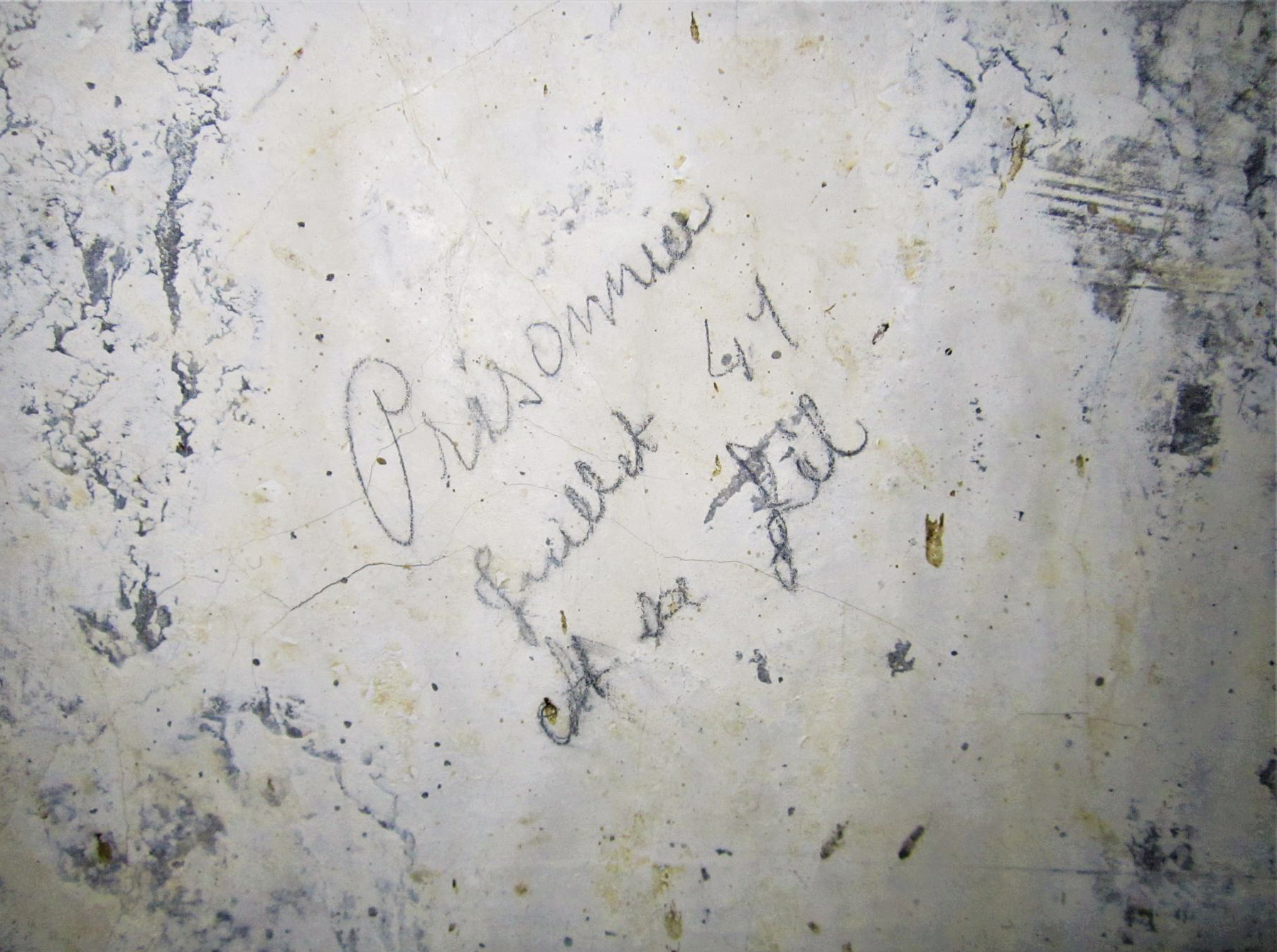 Ligne Maginot - PETIT REDERCHING - (Abri) - Graffiti 'prisonnier et sa fil...?  juillet 1941' - Gregory Fuchs