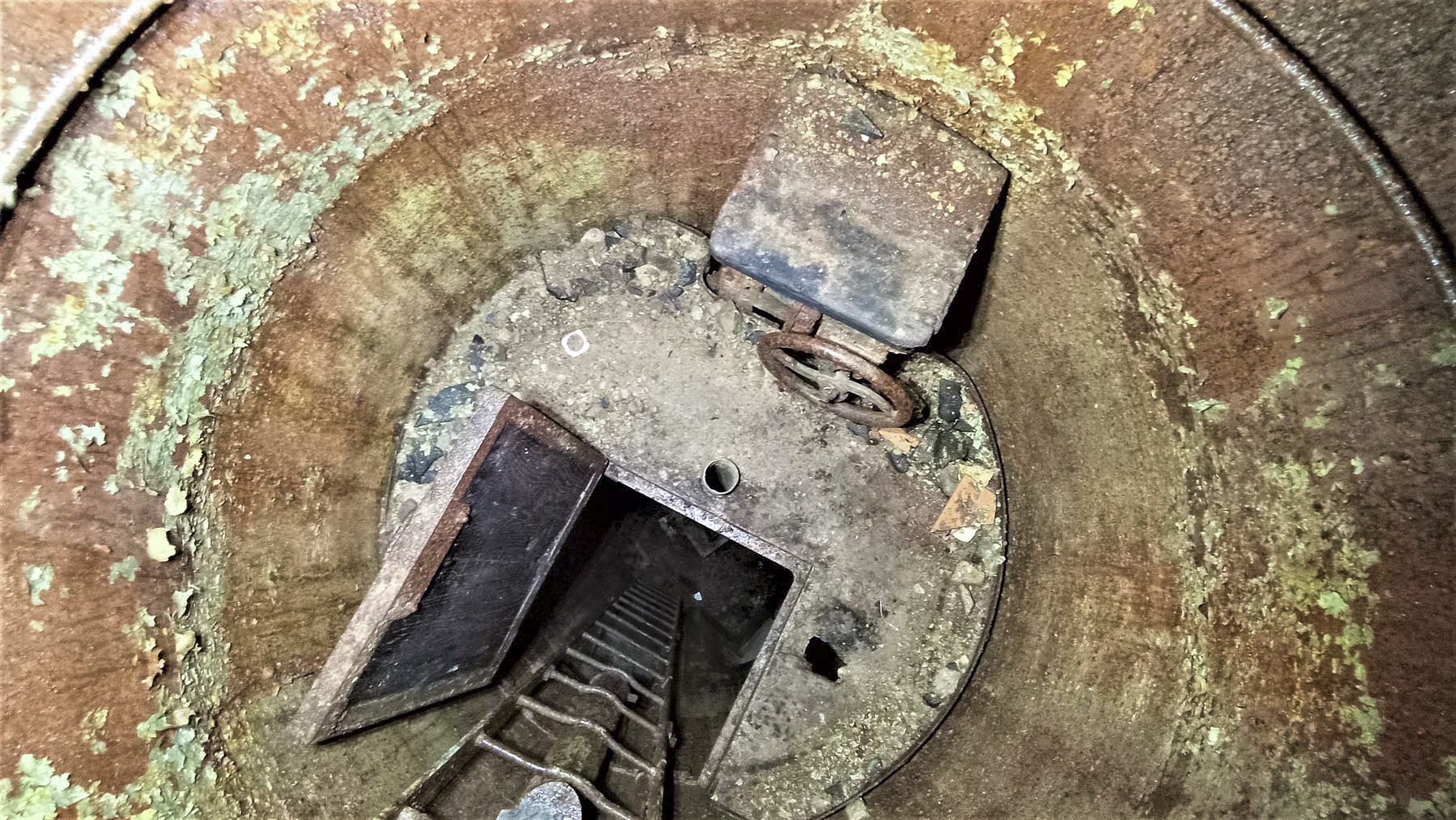 Ligne Maginot - PETIT REDERCHING - (Abri) - Vue de dessus du plancher mobile de la cloche GFM  - Baptiste GAUDIN