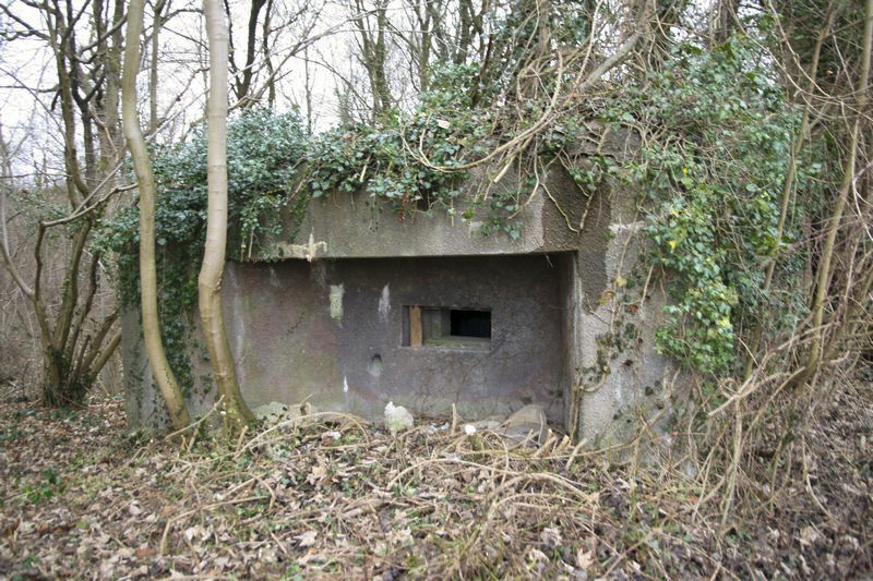 Ligne Maginot - Blockhaus du Port de Fort-louis - On distingue l'embrasure au milieu ainsi que des restes de peinture de camouflage. - GRUBER Franck