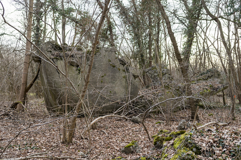 Ligne Maginot - KELLERSCHOELZEL 3 - (Blockhaus de type indéterminé) - Les morceaux éparpillés - Hubert DURLEWANGER