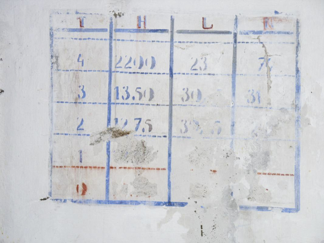 Ligne Maginot - 12/3 - NEURIED - (Casemate d'infanterie - Double) - Table de réglage pour les tirs préparés - GRASSER Michel