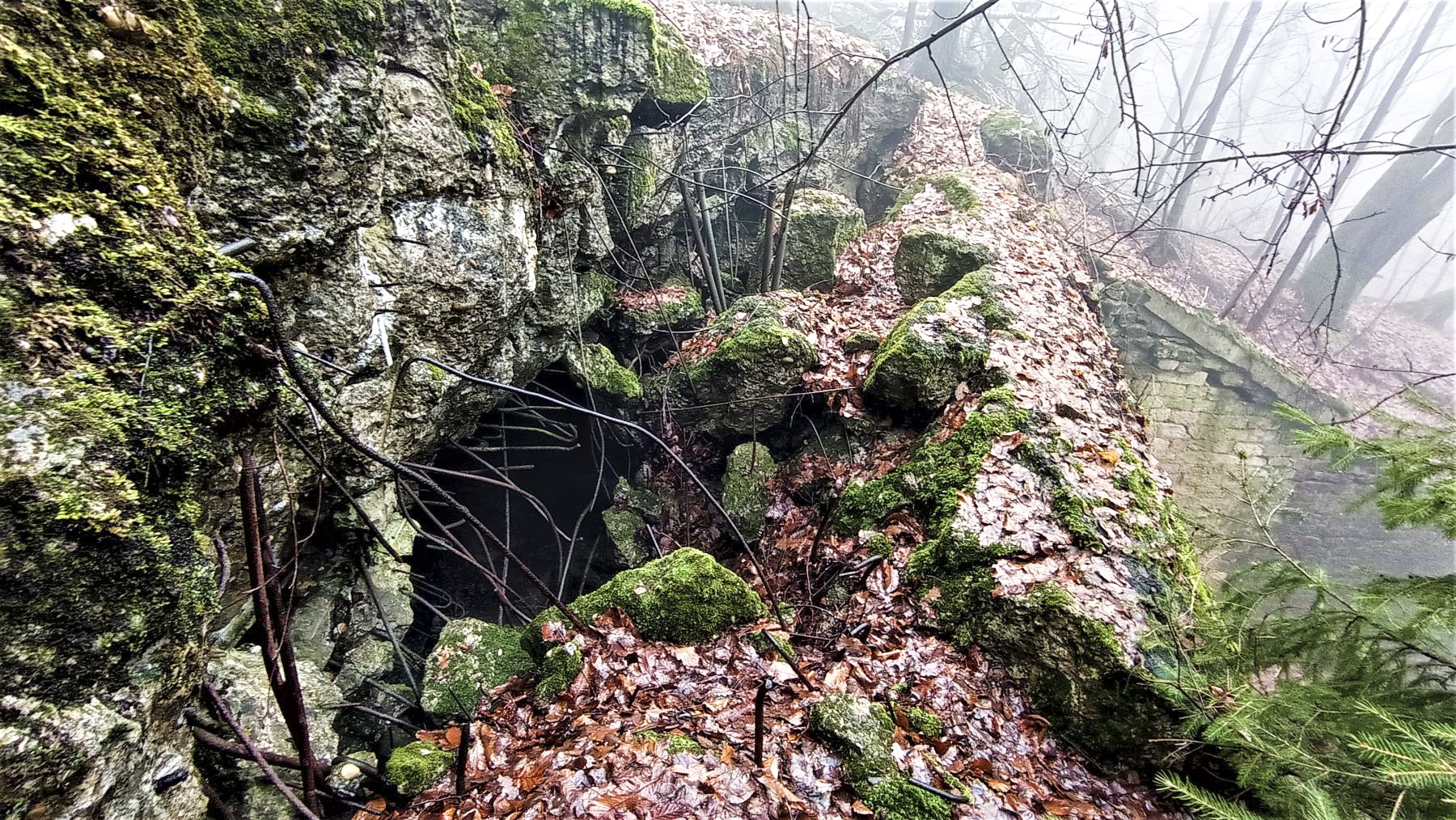 Ligne Maginot - HOCHWALD C7 - (Casemate d'infanterie) - Façade effondré - Baptiste Gaudin