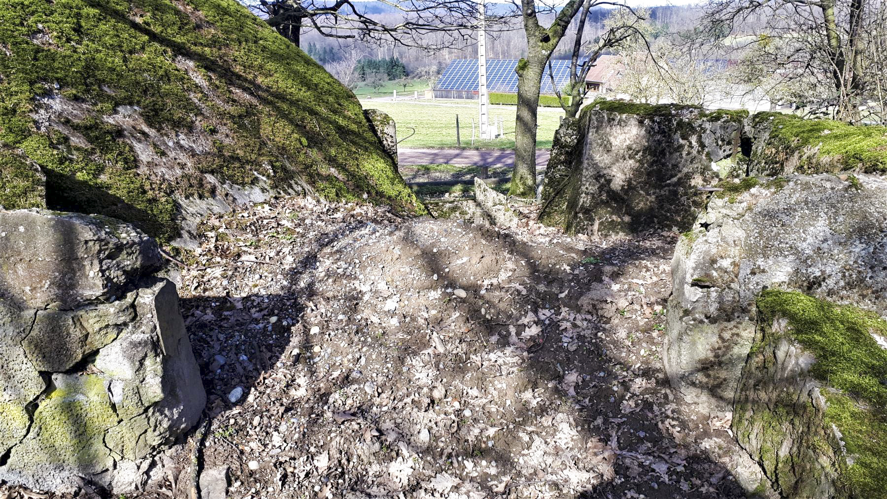 Ligne Maginot - PFAFFENBRONN 1 - (Blockhaus pour canon) - Le bloc totalement détruit - Gregory Fuchs