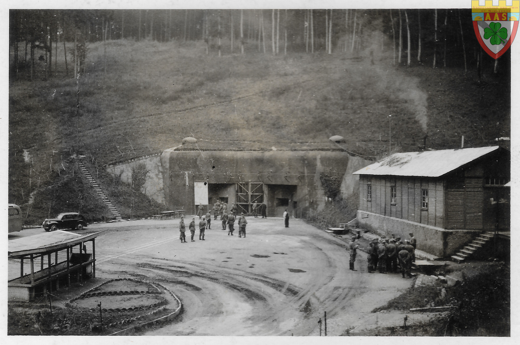 Ligne Maginot - SIMSERHOF - (Ouvrage d'artillerie) - Plan large de l'entrée des munitions du Simserhof avec baraquement. - Inconnu