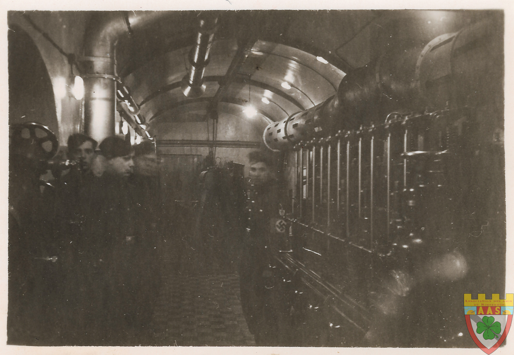 Ligne Maginot - SIMSERHOF - (Ouvrage d'artillerie) - Soldats allemands dans l'usine électrique. - Inconnu