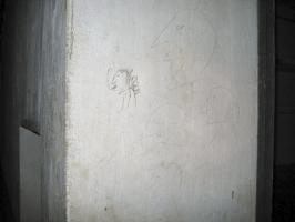 Ligne Maginot - BUCHHOLZBERG (I / 79° RIF) - (Abri) - Graffitis à l'entrée de la cuisine
Visite fin 90 avec la BA901