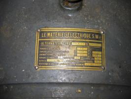 Ligne Maginot - BUCHHOLZBERG (I / 79° RIF) - (Abri) - Plaque de l'alternateur
Visite fin 90 avec la BA901