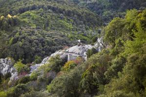 Ligne Maginot - SAINTE AGNES (SAG) - EO9 - (Ouvrage d'artillerie) - Bloc 4
Vu depuis le château qui domine le village de Sainte Agnès.