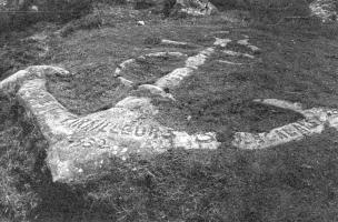 Ligne Maginot - SAINTE AGNES (SAG) - EO9 - (Ouvrage d'artillerie) - Ancre de marine à sa position d'origine au Col du Verroux. Cette ancre est aujourd'hui visible à proximité de l'ouvrage de Sainte Agnés