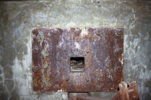 Ligne Maginot - DAMBACH SCIERIE - (Blockhaus pour arme infanterie) - Chambre de  tir sud
Blindage type Nicolas.