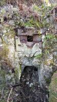Ligne Maginot - SCHMELTZBACH OUEST - (Casemate d'infanterie - Simple) - Créneau FM de façade et en bas créneau FM du fossé diamant