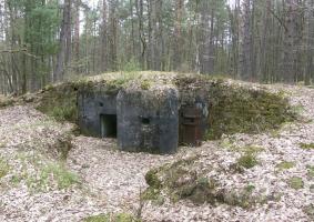 Ligne Maginot - MAIN DU PRINCE 1 - (Blockhaus pour canon) - La caponnière et les deux murs d'ailes en pierres sèches sur la gorge du blockhaus