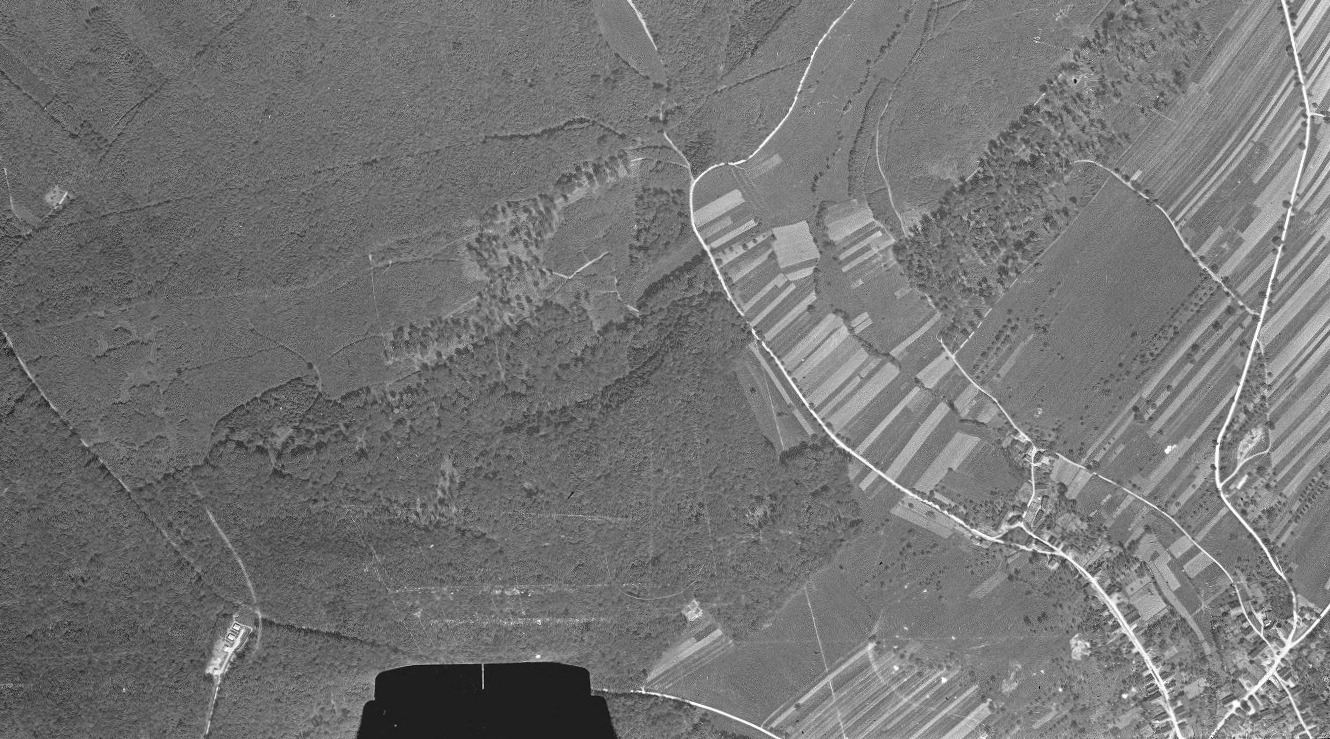 Ligne Maginot - LANGENSOULTZBACH - (Dépôt du Génie) - Le Dépôt du Génie en 1938 - IGN - Géoportail 1938