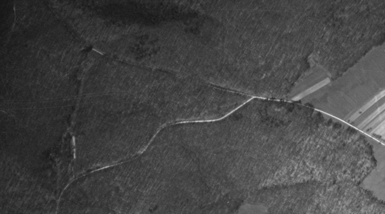Ligne Maginot - LANGENSOULTZBACH - (Dépôt du Génie) - Le Dépôt du Génie en 1951 - IGN - Géoportail 1951