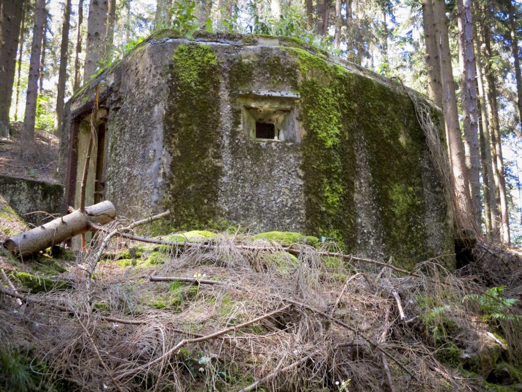Ligne Maginot - FM77 - BETZENTHAL 4 - (Blockhaus pour arme infanterie) - L'entrée et le créneau latéral - Fré Do