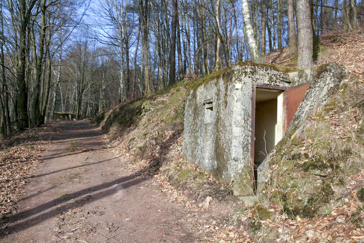 Ligne Maginot - FM78 - BETZENTHAL 5 - (Blockhaus pour arme infanterie) - Vue vers l'entrée, la casemate Col de Guensthal Ouest est visible au fond - B.HENRICH