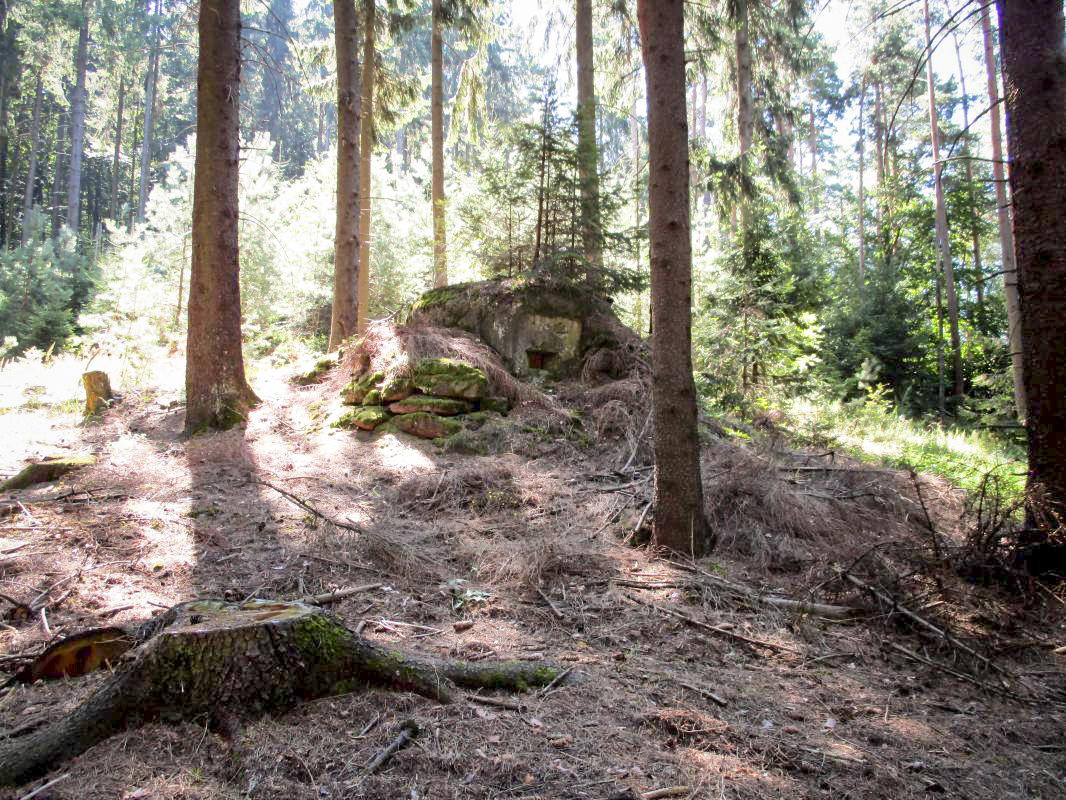 Ligne Maginot - FM40 - BETZENTHAL 3 - (Blockhaus pour arme infanterie) - Le bloc habilement dissimulé par un rocaillage - Fré Do