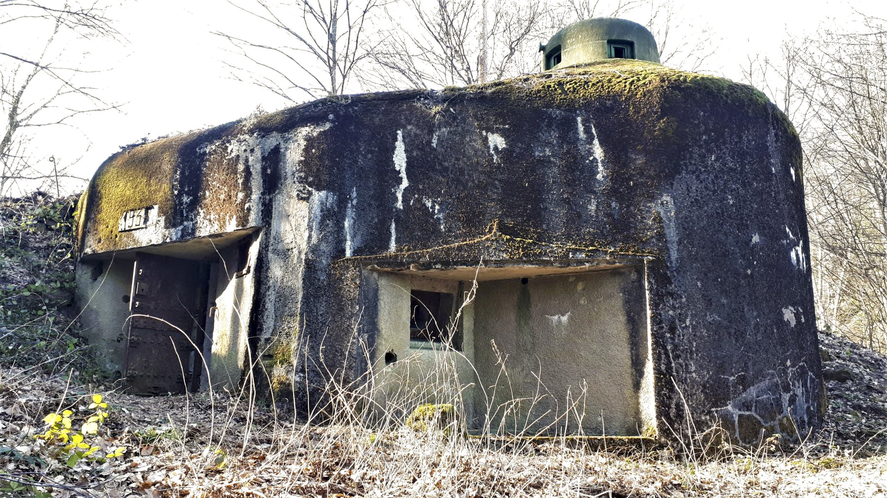 Ligne Maginot - GUNSTHAL COL EST - (Blockhaus pour arme infanterie) - Vue sur l'entrée et le créneau FM principal - Gregory Fuchs