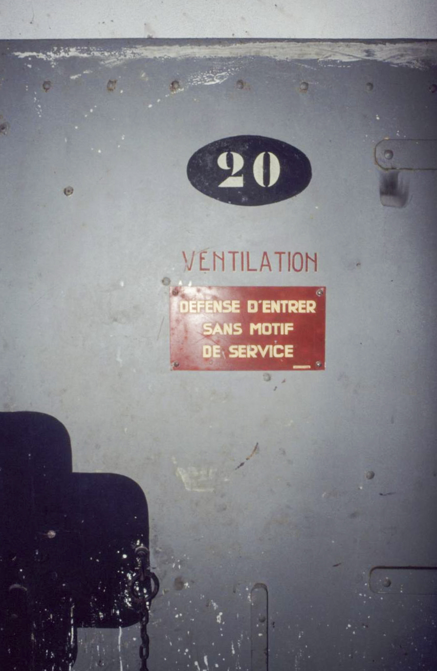 Ligne Maginot - CROUPE DU RESERVOIR - (Abri actif) - Salle des filtres
Visite en 1991 avec Génie de Nice - ammagsdr