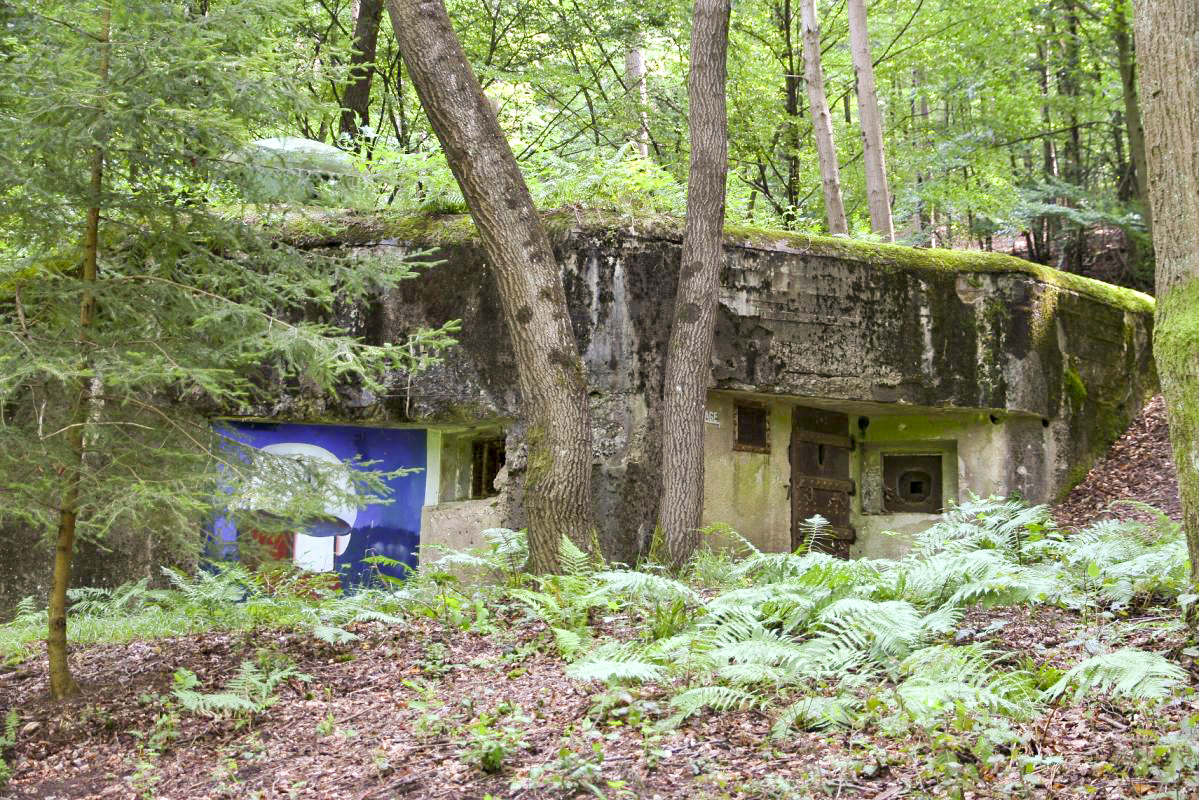 Ligne Maginot - GUNSTHAL FERME EST - (Blockhaus pour arme infanterie) - Façade en 2014. Le blockhaus est maintenant orné... - JOLAS, Jean-Michel