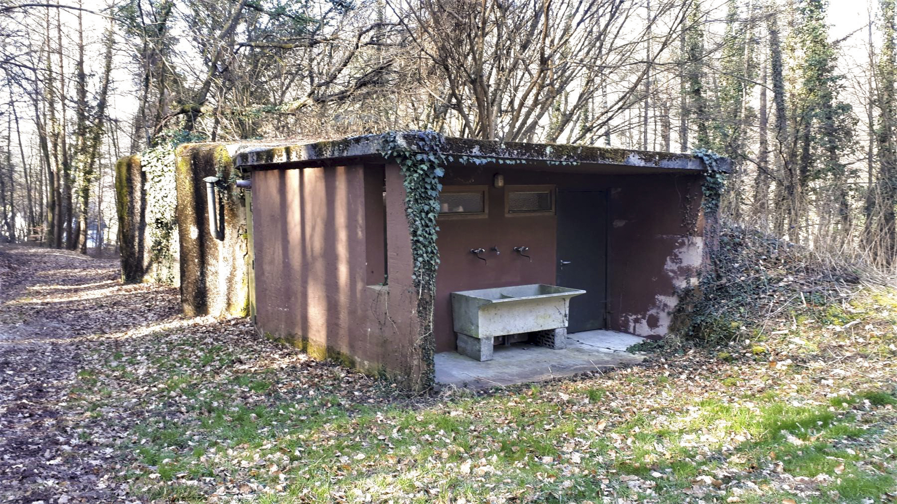 Ligne Maginot - NAGELSTHAL - (Blockhaus pour arme infanterie) - Bâtiment sanitaire accolé à la chambre de tir nord - Gregory Fuchs