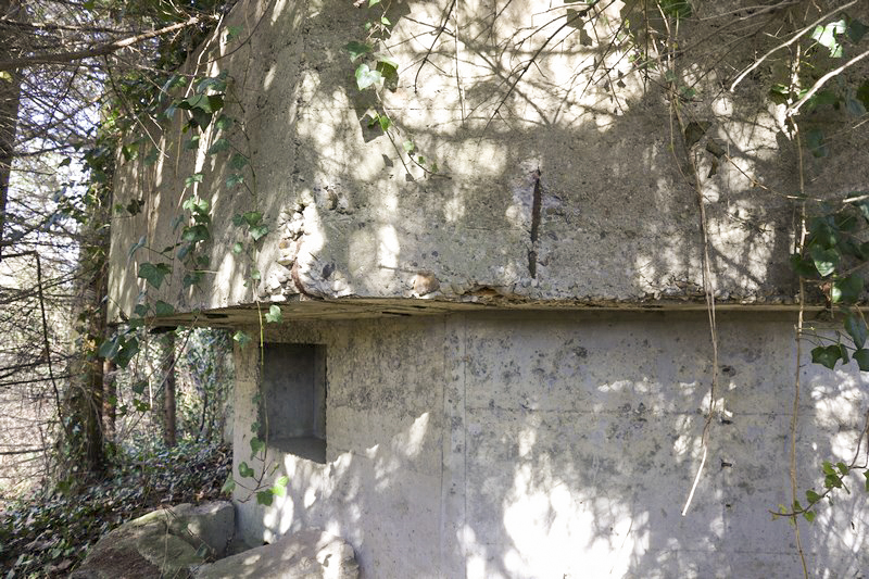 Ligne Maginot - 18 - MOULIN DE LA WANTZENAU - (Blockhaus pour arme infanterie) - Créneau Sud-Ouest du blockhaus - Alain Perouffe