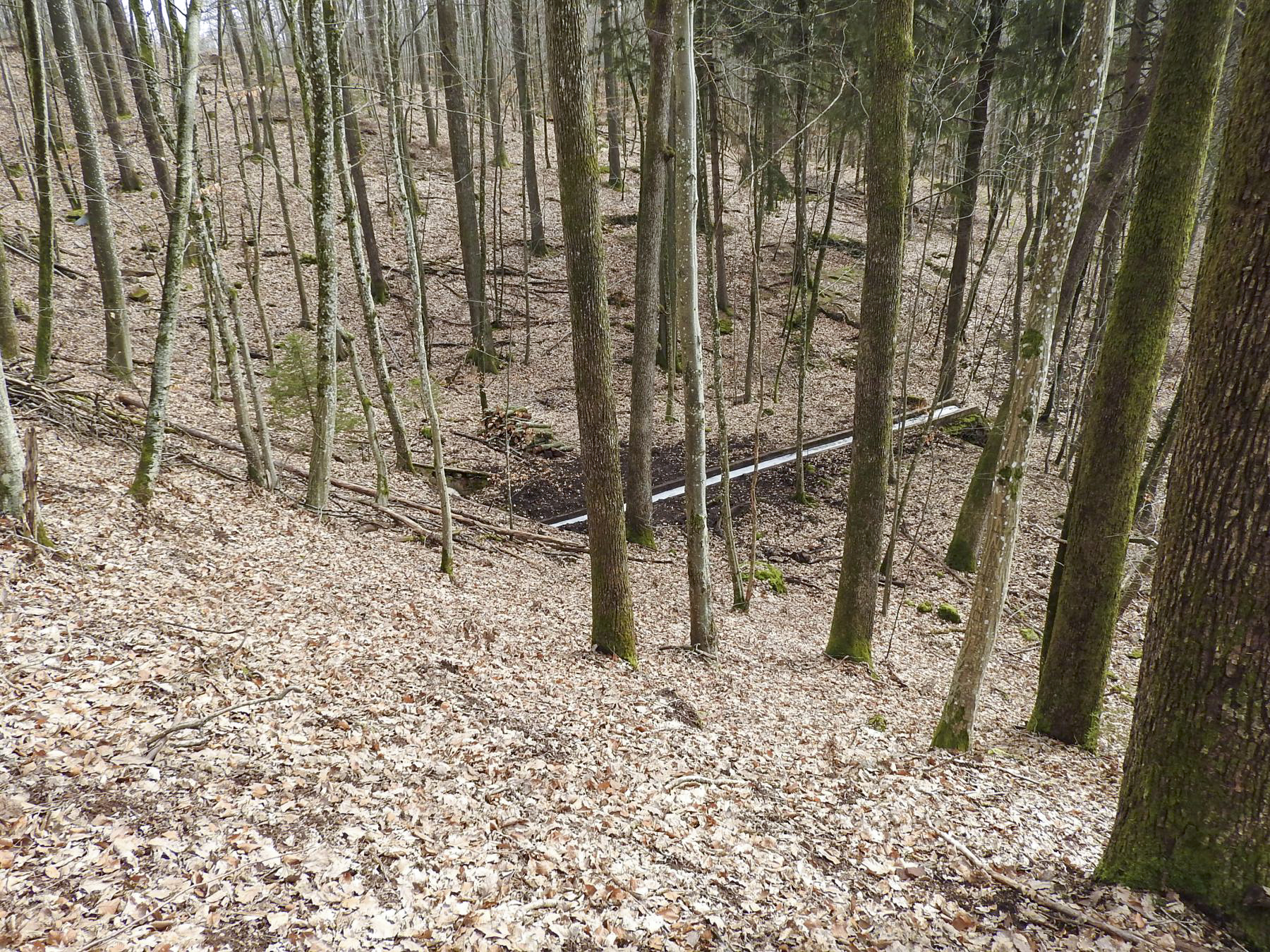 Ligne Maginot - DEPOT - (Abri) - Les entrées sont construits sur la pente, l'égout visitable est en-bas - STENGER Mathieu