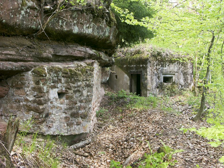 Ligne Maginot - ERLENMOOS Abri (Avant Poste) (Abri) - Vue de l'abri avec le bloc nord en arrière plan - Pascal LAMBERT