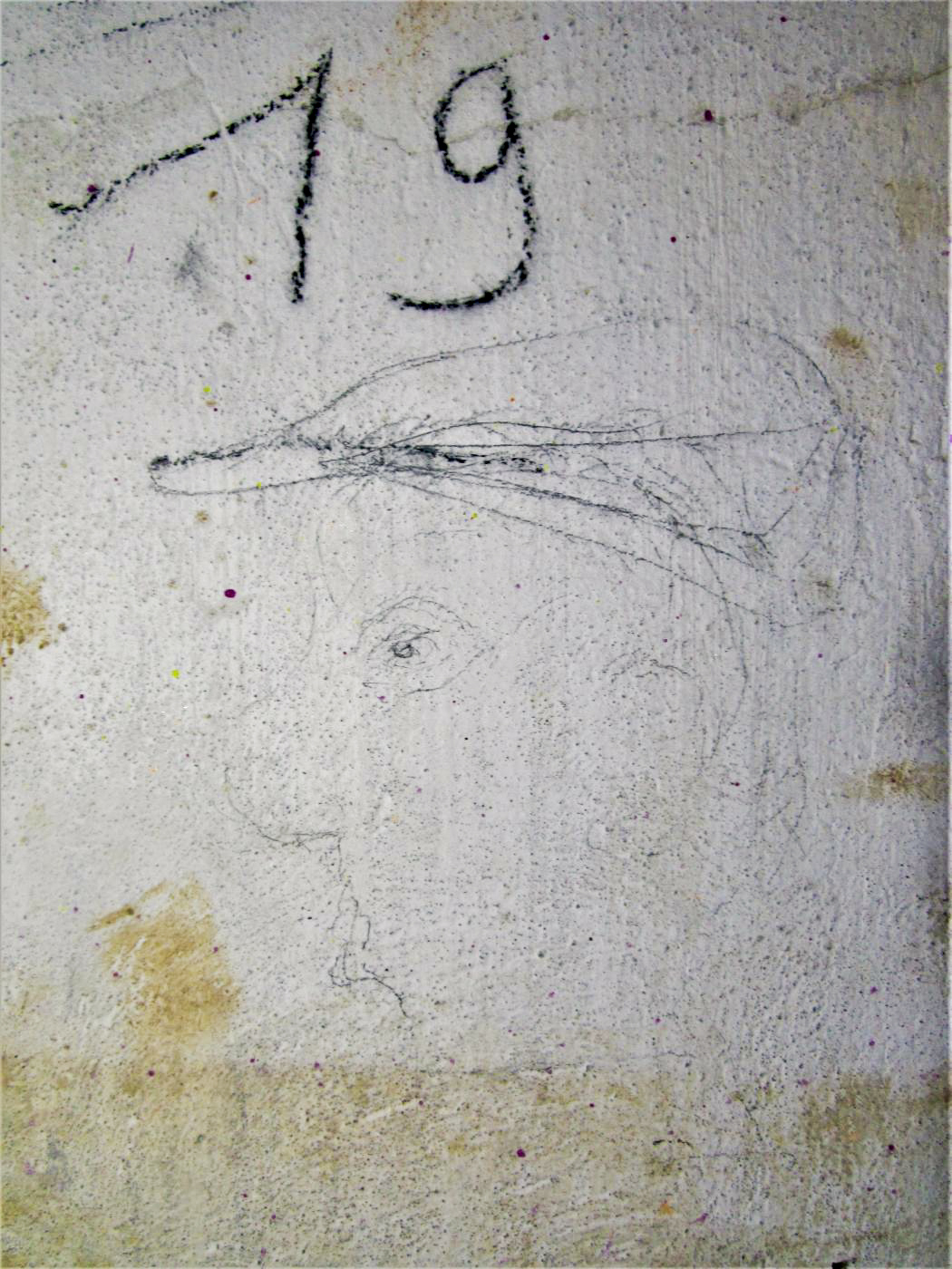 Ligne Maginot - HOFFEN - (Abri) - Chambre de troupe n°19
Graffiti à l'entrée - Gregory Fuchs