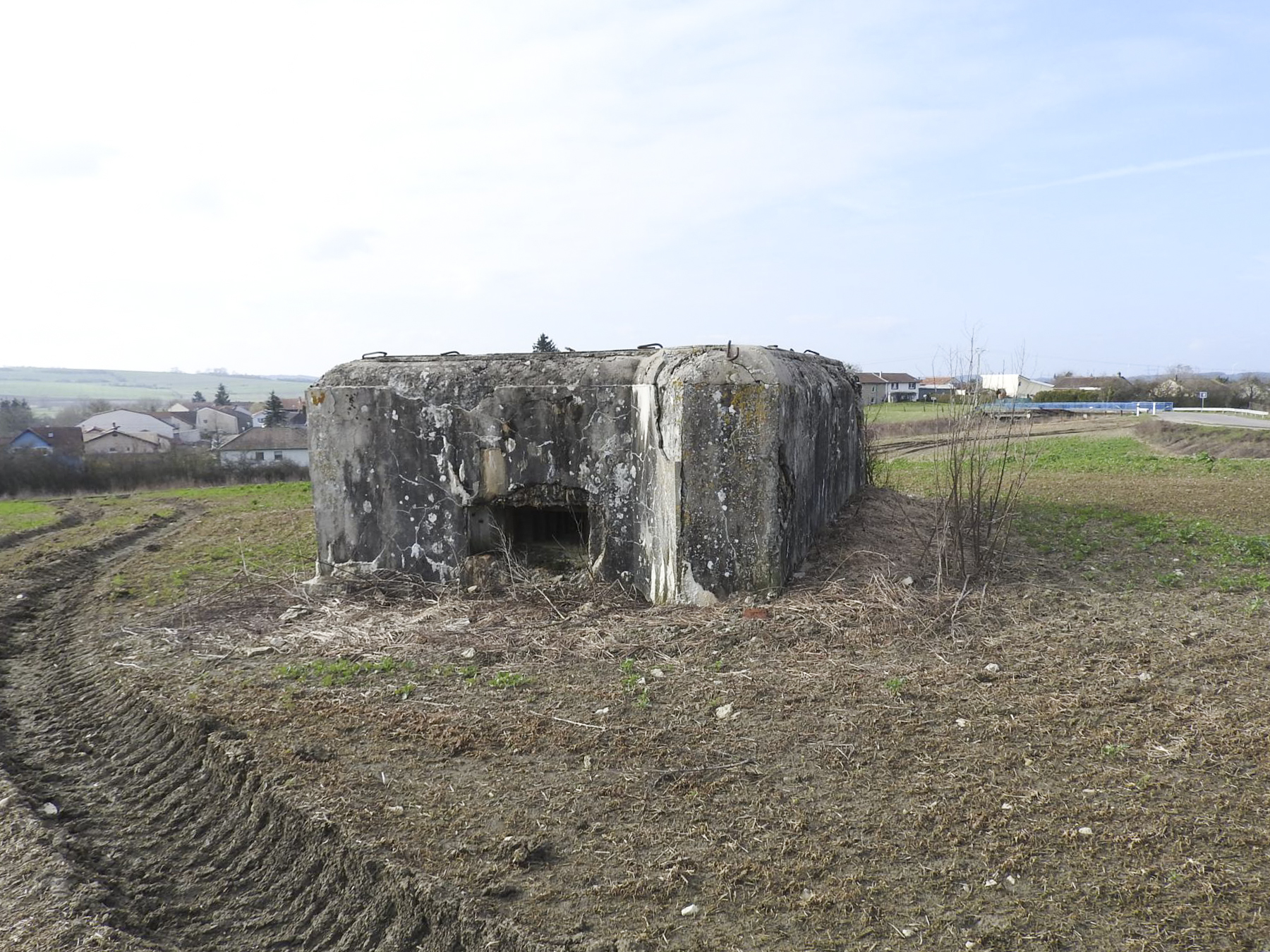 Ligne Maginot - PONTPIERRE NORD 1 - (Blockhaus pour arme infanterie) - La façade de tir - STENGER Mathieu