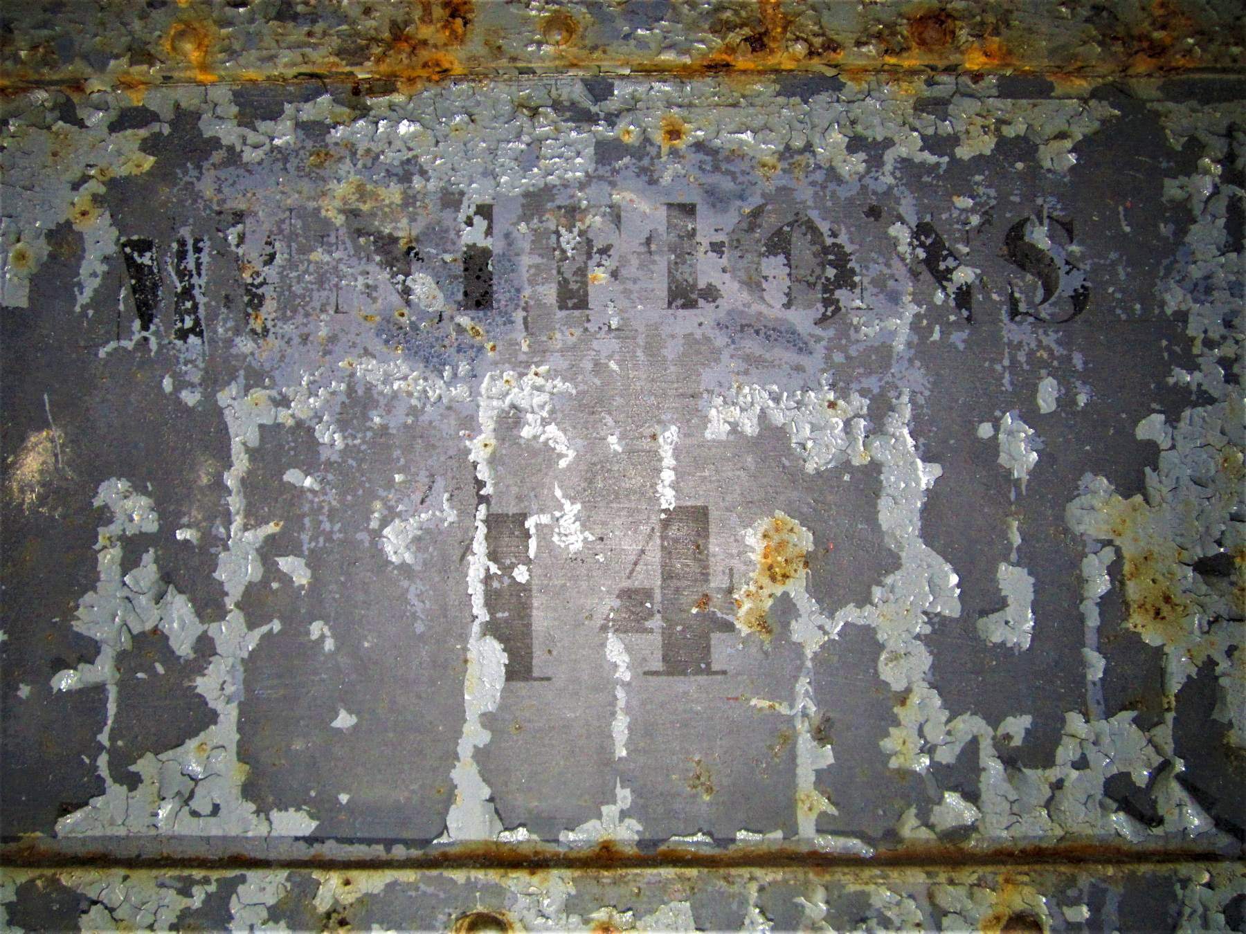 Ligne Maginot - FREUDENBERG (QUARTIER SCHIESSECK - I/37° RIF) - (Abri) - Inscription 'munitions 14' sur la porte - Gregory Fuchs