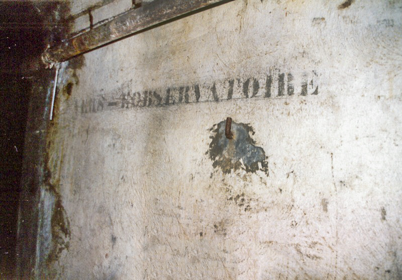 Ligne Maginot - Observatoire du FREUDENBERG - Inscription 'vers l'observatoire' - Antoine SCHOEN
