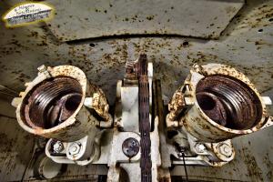 Ligne Maginot - FOUR A CHAUX - FAC - (Ouvrage d'artillerie) - Bloc 2
L'arrière des tubes de la tourelle de 75