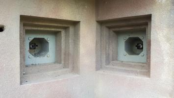 Ligne Maginot - FOUR A CHAUX - FAC - (Ouvrage d'artillerie) - Entrée des hommes
Créneaux FM