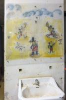 Ligne Maginot - FOUR A CHAUX - FAC - (Ouvrage d'artillerie) - Bloc 2
Etage inférieur de la tourelle de 75
Fresque de la 'drôle de guerre'