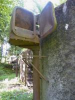 Ligne Maginot - WINECKERTHAL OUEST - (Casemate d'infanterie - Double) - L'entrée (centrée) et les deux phares blindés