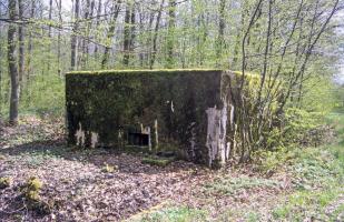 Ligne Maginot - CB246 - HELMREICH 1 - (Blockhaus pour arme infanterie) - Vue frontale du créneau mitrailleuse