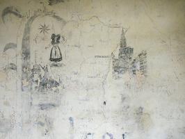 Ligne Maginot - LANGENSOULTZBACH - (Camp de sureté) - Bâtiment B
Salle 5
Peinture murale du casernement