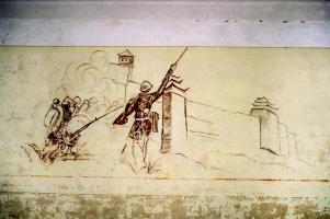 Ligne Maginot - LANGENSOULTZBACH - (Camp de sureté) - Salle 6
Peinture murale du casernement