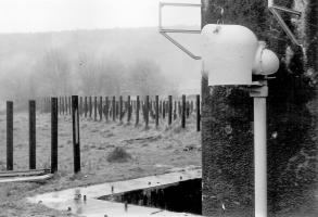 Ligne Maginot - LEMBACH - (Ouvrage d'infanterie) - Bloc 1
Le projecteur blindé et le réseau de rails antichar
