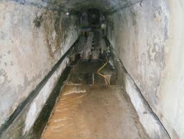 Ligne Maginot - LEMBACH - (Ouvrage d'infanterie) - Bloc d'entrée
Point le plus bas pour l'évacuation des eaux (puisard)